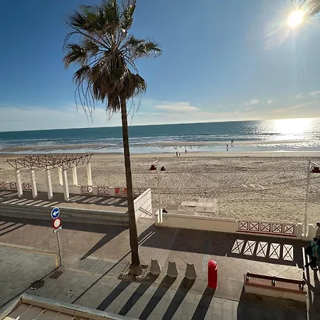 Mirando Al Mar Con Wifi Y Terraza 1ª Linea Playa
